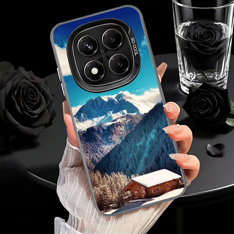 Mountain Peaks Landscape Soft Phone Case for Xiaomi Redmi Note 13 14 15 Pro Plus 12S 12 11S 11 11T 10S 10 Shockproof Cover Back