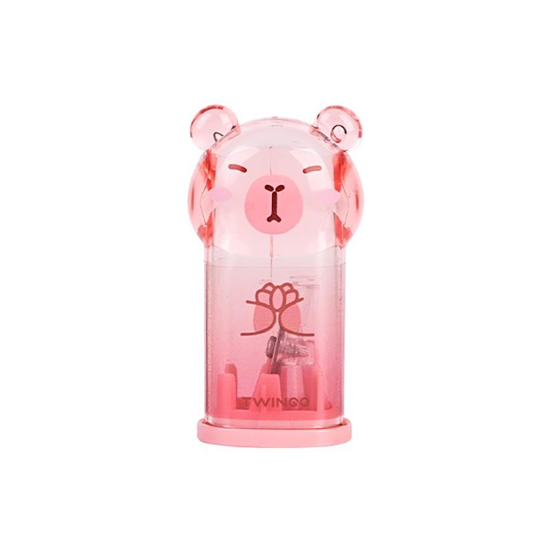 

Креативная точилка для карандашей в форме мультяшной капибары, милые детские студенческие пластиковые настольные безделушки, школьные канцелярские товары, подарок