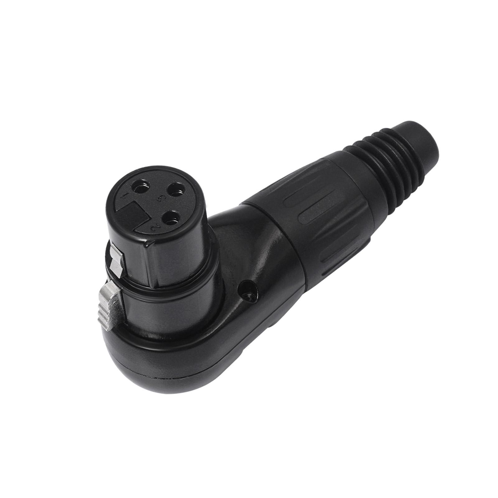 

Регулируемый адаптер для подключения XLR, угловой 3-контактный разъем XLR «мама/папа» для профессионального аудио и DJ-оборудования F