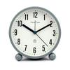 4-inch Metal Alarm Digital Round Table Clock with Silent Seconds and Night Light. Stylish, Modern, and Minimalist Design.