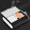 Premium 6oz 2-in-1 Hip Flask & Cigarette Case Holder | Stainless Steel Pocket Whiskey Bottle | Discreet Travel Gift Set