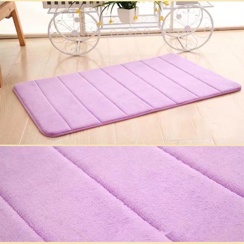 Thickened Coral Velvet Slow Rebound Memory Absorbent Floor Mat Bathroom Bedroom Non-Slip Foot Mat Kitchen Door Mat Carpet Home Use