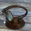 Brass Magnifier Maritime Adjustable Stand Magnifying Glass Desk Top Wonderful Home or Office Decor