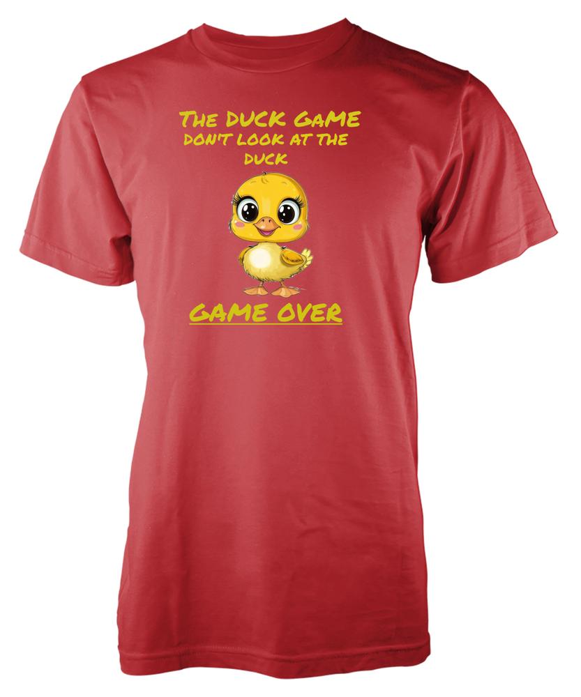 Dont Look At The Duck Game Over Funny Novelty Gaming Gift Unique Adult TShirt S
