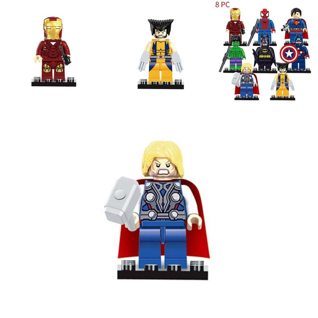 Superhero Building Blocks Toy Set With Diy Assembly For Kids Collectors