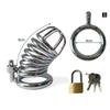 Male Chastity Device Stainless Steel Cock Cage Hollow Breathable Penis Sleeve Erotic Urethral Lock Ring Adult Sex Toys for Men