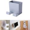 Holder Container Fixed On Wall Remote Control Organizer Adhesive Hanger Air Conditioner Storage Box