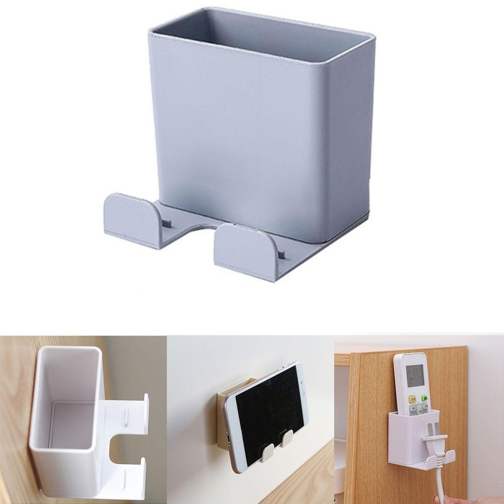 Holder Container Fixed On Wall Remote Control Organizer Adhesive Hanger Air Conditioner Storage Box