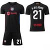 2024-25 Barcelona Weißes Auswärtstrikot #9 Lewandowski #19 Yamal Fußballtrikots