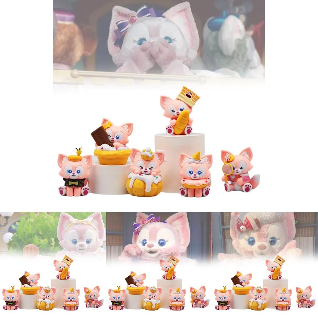 Adorable 6 Piece Lina Bell Cute Fox Pvc Figurine Set For Car Decor And Collectibles