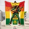 Bob Marley Rasta Blanket Durable Comfort Perfect For Chair Livingroom Sofa Four Seasons Universal Playful Design Birthday Christmas Gift Blanket
