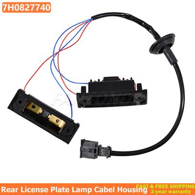 For Volksawgen Transporter T5 T6 Rear License Plate Lamp Cabel Housing 7H0827740 For VW Caddy MK2/MK3 2004-2015