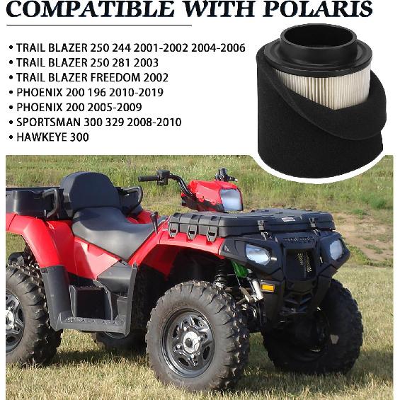 0452306 1253355 Air Filter for Polaris Trail Blazer 250 Phoenix 200 Sportsman 300 Hawkeye 300 Sawtooth 200 Xplorer 250