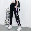 Women Elastic Waist Loose Streetwear Cargo Pants Female Fashion Ankle-length Jogging Trousers Ladies Plus Size Casual Pants