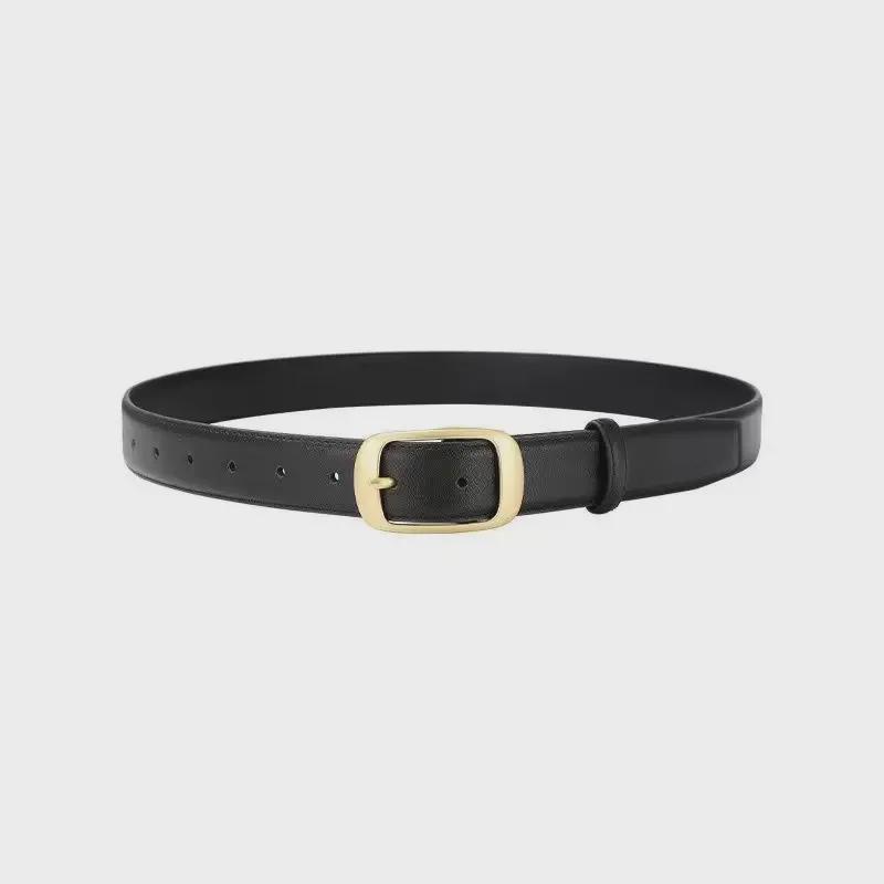 2024 Women's Versatile Belt: Stylish Simple Buckle for Jeans and Suit Pants