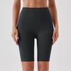 Women's Casual, Sexy And Comfortable Color Double-sided Brushed Tight High-waist Elastic Sports Fitness Five-point Yoga Pants