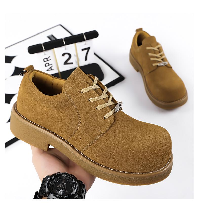 2025 Herren Mickey Mouse Derby Schuhe: Höhenvergrößernde, Dicksohlige, Modische Retro Casual Low-Top Lederschuhe