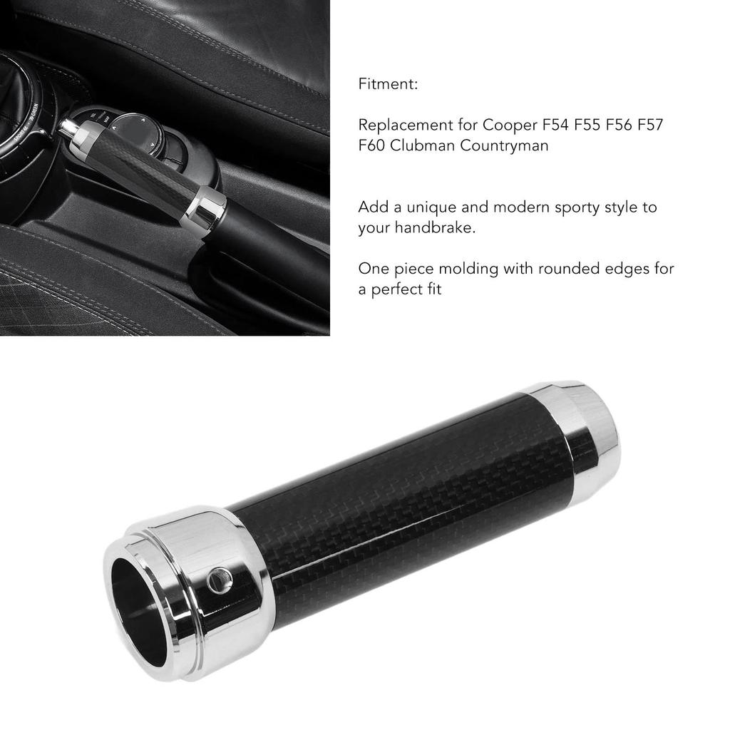 Shift Lever Cover Carbon Fiber Handbrake Handle Grip Cover Replacement
