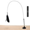 Cat Suction Cup Teaser Wand: Durable Self-Play Kitten Toy with Replaceable Head