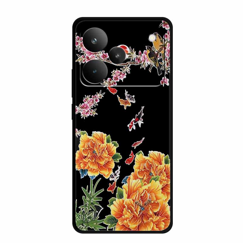 3D Hoesje Voor Realme P4 Pro 5G Telefoonhoesje P4Pro Coque Reliëf Bloemen Siliconen Zachte Achterkant Voor Realme P4 Pro Hoesje P 4 Pro