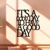 Metal Wall Art Motivational Quote Sign Office Home Decoration Modern Inspirational Letter Cut Metal Decor