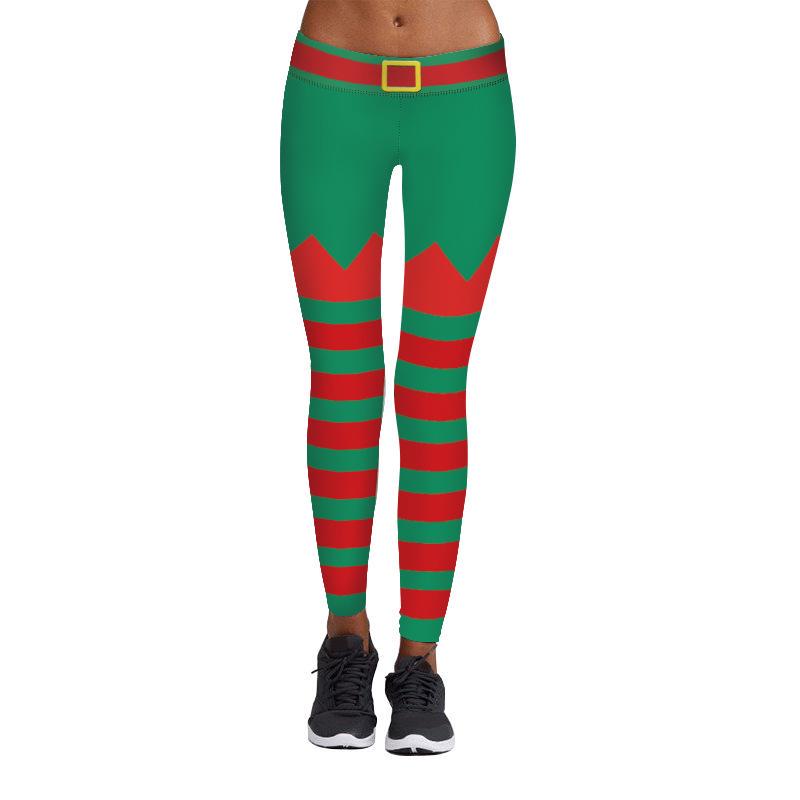 christmas stretch pants