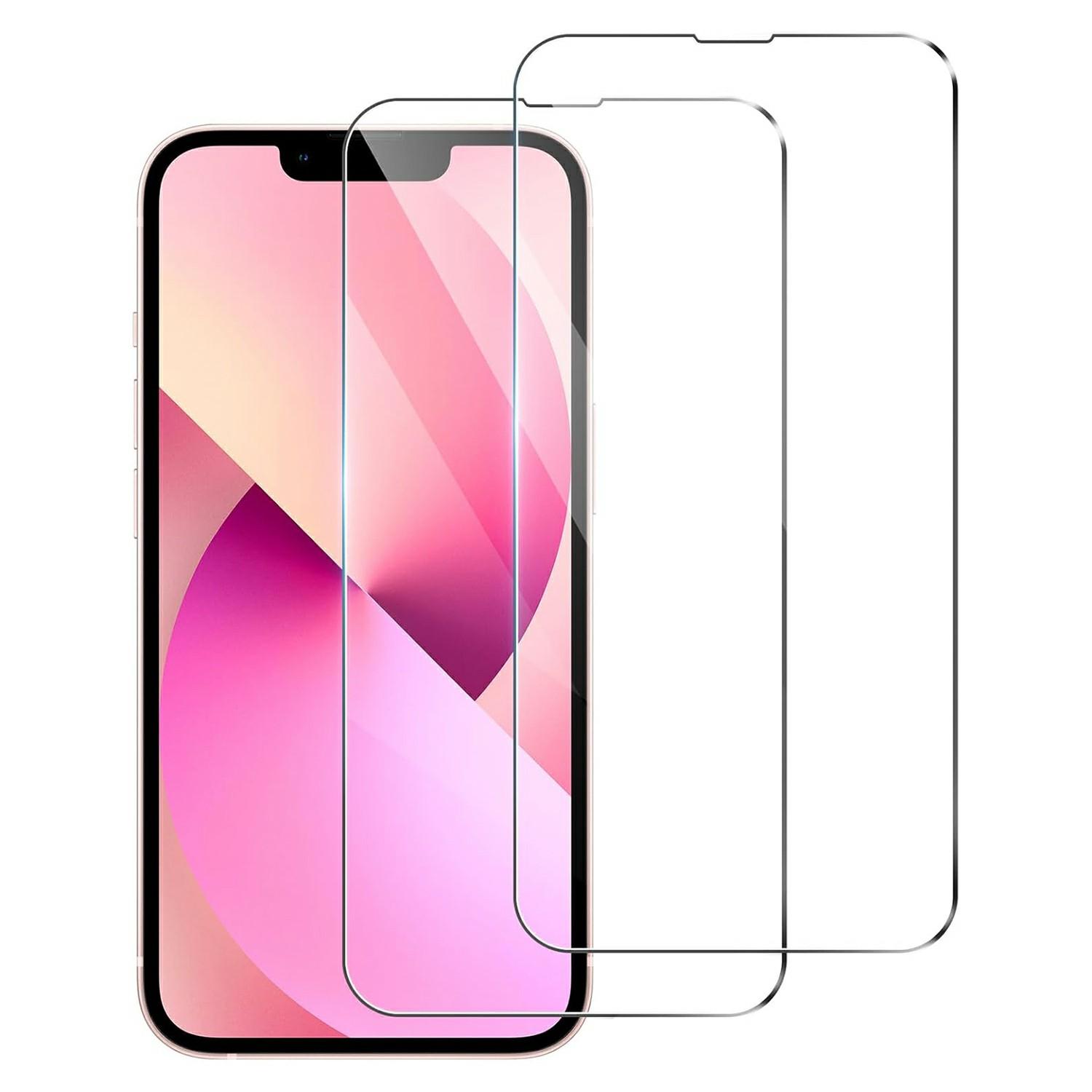 

2 шт. Для iPhone 16e HD Прозорий Захисник Екрану Проти Вибуху 2.5D Дугоподібний Край Загартоване Скло Захисна Плівка для Екрану Type A