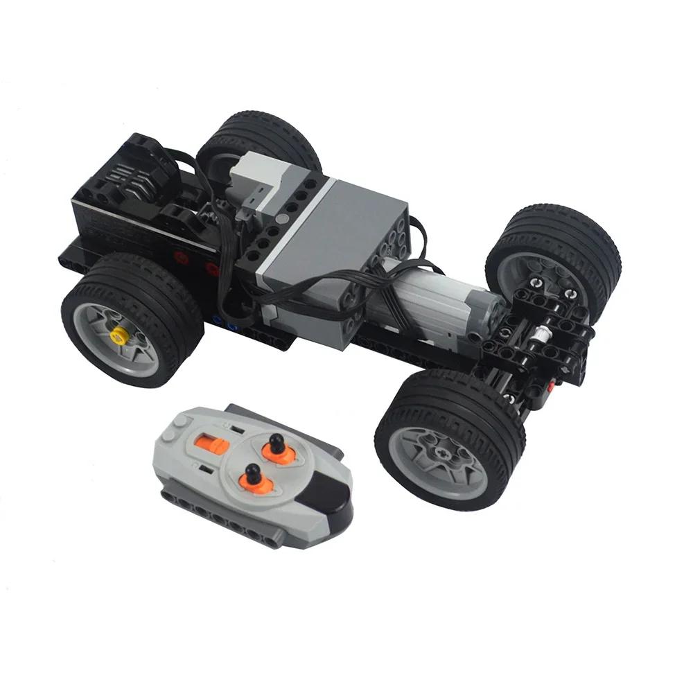 MOC Technical RC  Car Fast  Motors Building Block Differential Suspension System Monster Motor Car Bricks Educational Toys