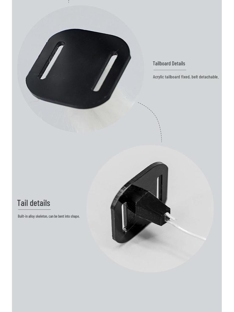 Pluszowy Zestaw Cosplayowy z Uszami i Ogonem Kota na Halloween