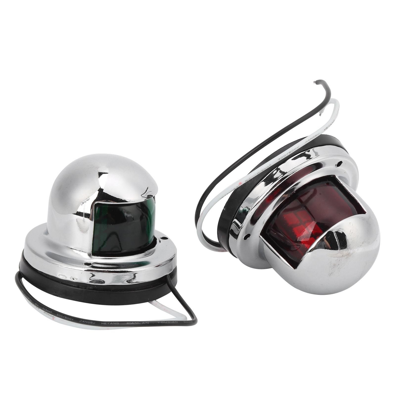 

12 В светодиодный навигационный фонарь, красный, зеленый, парусный сигнальный фонарь, корпус из нержавеющей стали для морской лодки, яхты