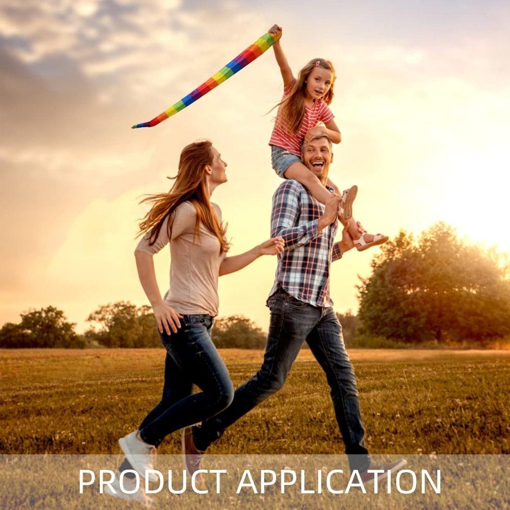 2Pcs Rainbow Tail Children's Rainbow Hand Throwing Ball Children's Ball Toy Outdoor Sports