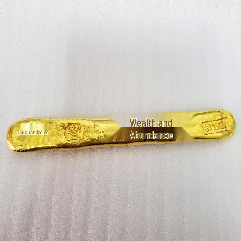 Vintage Brass Gold Ingot Bar J41 стойкость