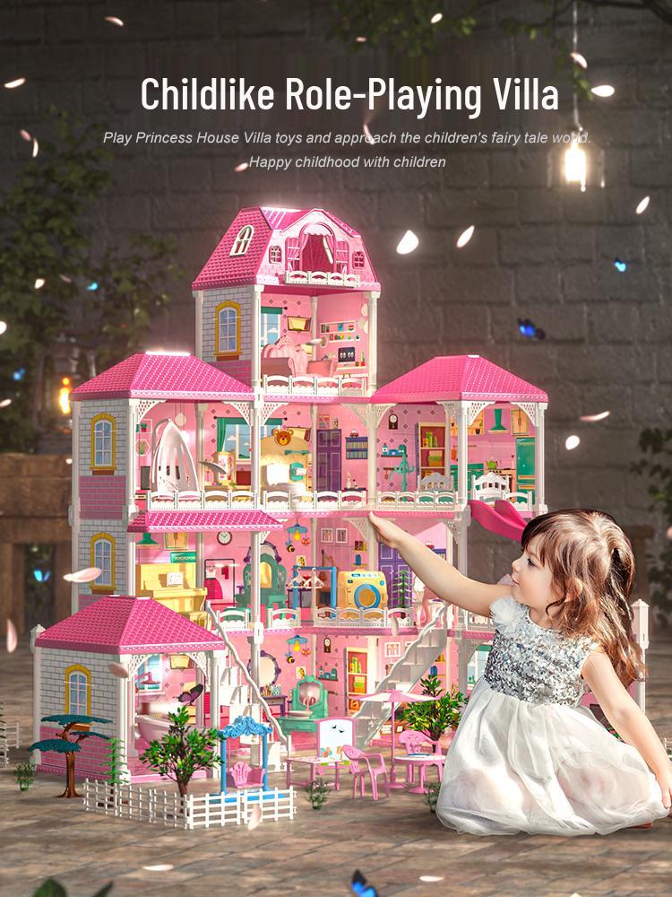 Princess Castle Dollhouse: Pretend Play Toy for Girls Aged 3+