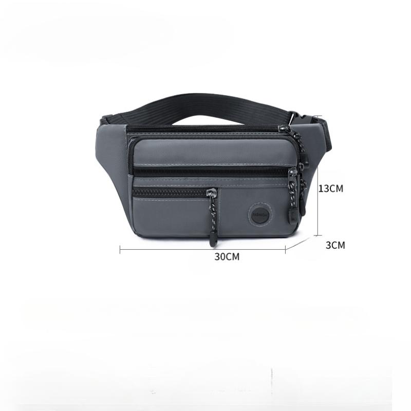 Crossbody Bag, Waterproof, Waist Bag, Men's, Personalized Leisure, Outdoor Sports, Shoulder Bag, Fashionable Trend, Chest Bag