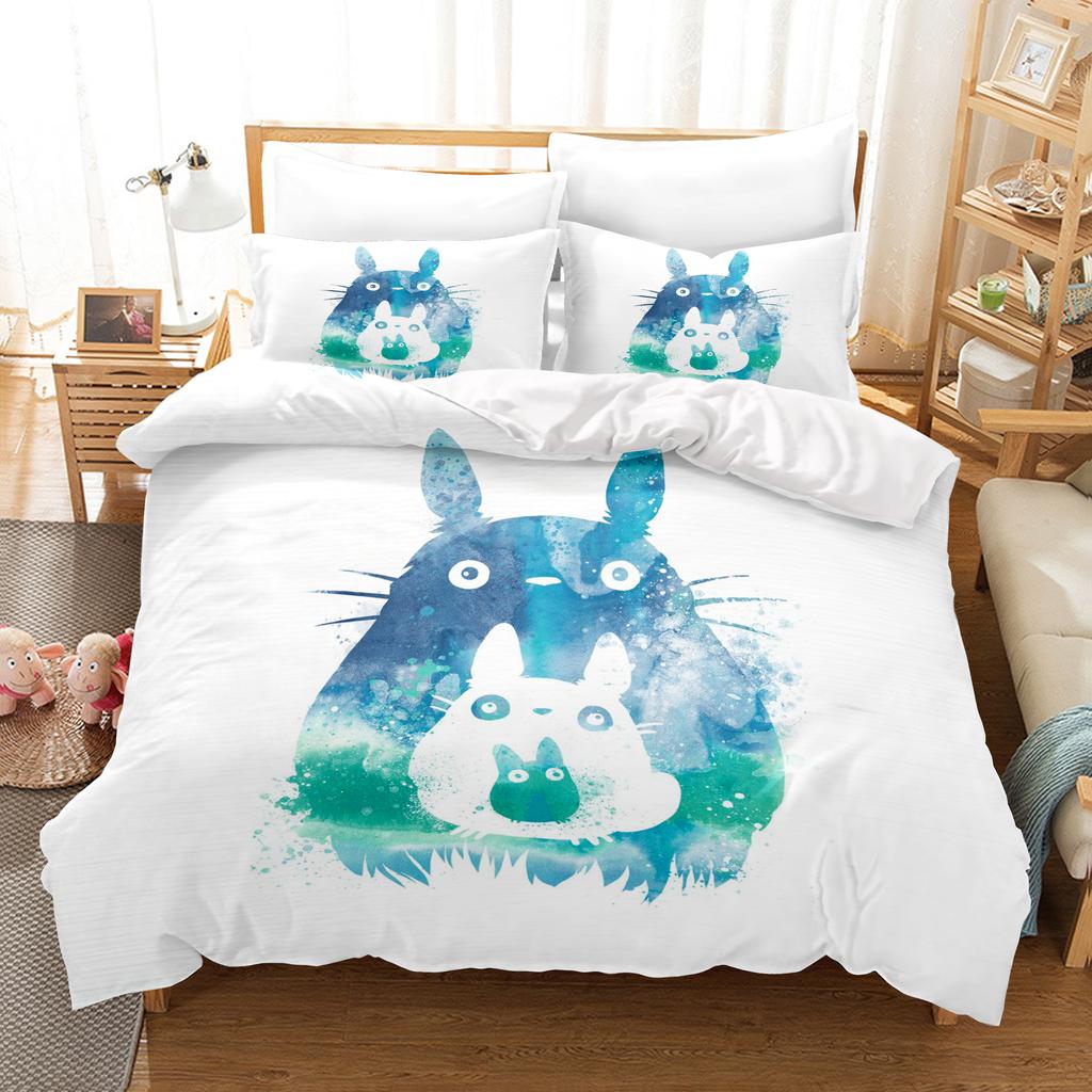 Anime Home Bedroom Comforte Nordic Polyester Material Suitable for Children and Adults 3-piece Set