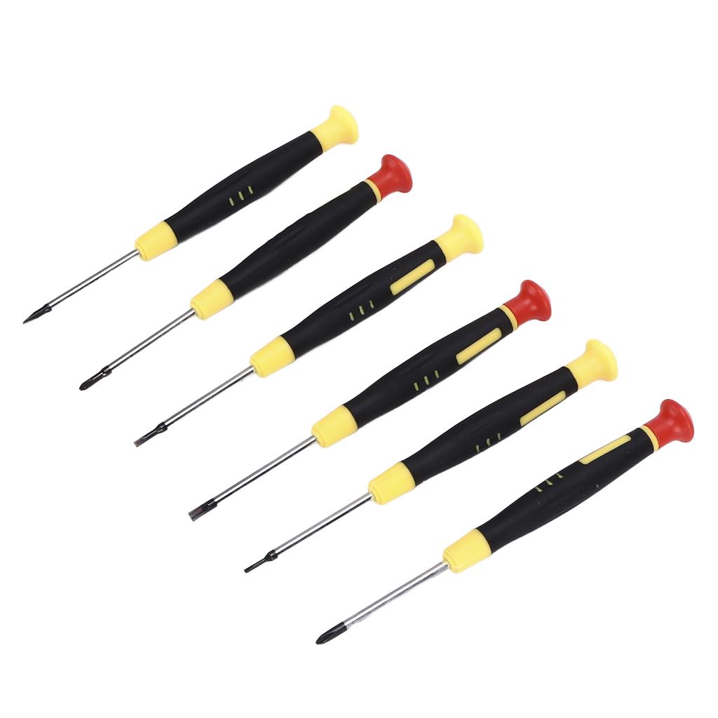 6pcs Small Screwdriver Kit Flathead Cross Precision Head Mini Screwdriver Set for Micro Tiny Screws