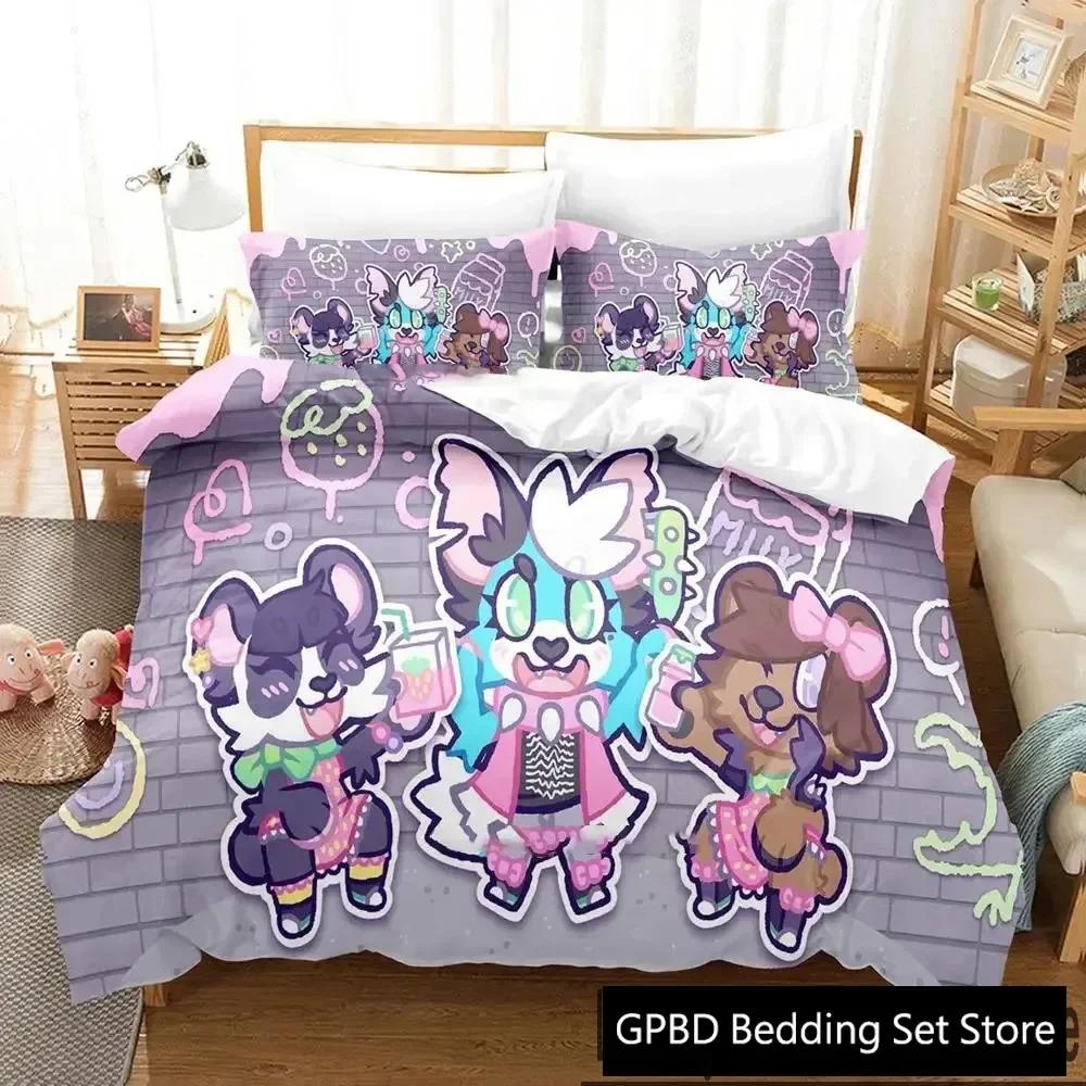 3D Print Game Here Comes Niko Bedding Set Double Twin King Duvet Cover Comforter Pillowcase Boys Girls Adults Bedroom