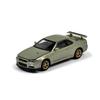 PAUDI MODEL 1/64 Diecast Model Car GT-R R34 Skyline 2000 Nissan V Spec II (Green)