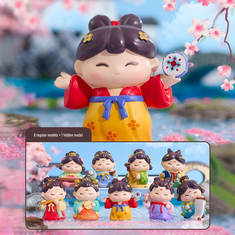 Mythische Tier-Serie: Antike neunschwänzige Fuchs Blind Box Figur zur Schlafzimmerdekoration