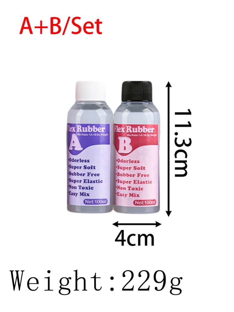 Κόλλα Ρητίνης Εποξειδίου 1:1 AB Squishy Ζελέ Μαλακό Υγρό Καλούπι Σιλικόνης Παιχνίδια Αποσυμπίεσης Δώρα Χειροτεχνίας Παιχνίδι Σφιξίματος 2 Μπουκάλια Κόλλα Ρητίνης