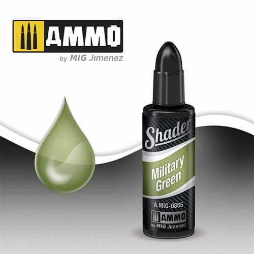 Ammo by MIG Shader 10mL (Military Green)