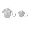 2pcs Mesh Tea Ball Stainless Steel Tea Strainer with Long Hook Chain for Spice Soup Tea Herbs Diameter: 4.5cm   1.8in+