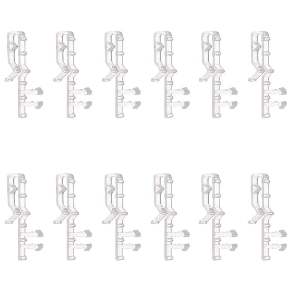 

12/20 шт. Мини-зажимы для штор, прозрачные пластиковые зажимы для штор, зажимы для штор на окнах, скрытые зажимы для штор 12pcs