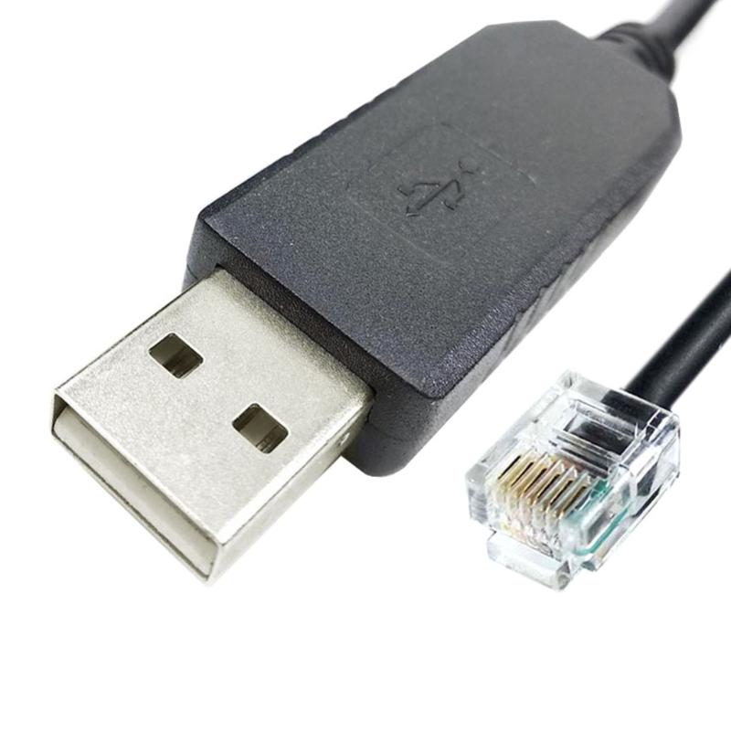 USB To RJ12 RS232 Adapter Cord Virtual Serial Data Cable High Compatibility and Long Time Use Functionality
