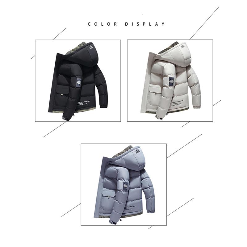 Hohe Qualität Winter Neu Kommen Dicke Warme 3 Farben Gepolsterte Jacke Männer Übergroße Streetwear Füllung Jacke Trendy Männer Mantel