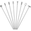 Cocktail Picks for Drinks 8 PCS Stainless Steel Reble Cocktail Toothpicks Olive Stuffers Martini Picks Set for Food and Drinks,Bar Party,Barbeque