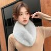 Invisible Fix Clip Scarf for Girls Winter Plush Scarf for Students Dopamine Look