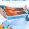 1 Cup Silicone Freezer Trays with Lid, Soup Freezer Trays & Molds & Containers,Large Silicone Ice Cube Tray For Freezing