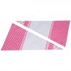FTVOGUE 50 Piece Clear Cone-Shaped Treat Popcorn Bags Treat Bags Cellophane Candy Bags with Twist Ties(Pink)