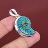 Ammonite opal doublet pendant handmade very pretty gemstone jewelry 925 sterling silver pendant dainty pendant anniversary gifts
